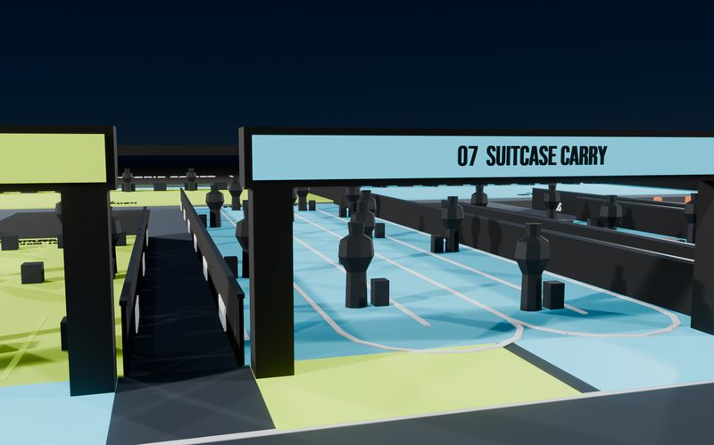 Station 7, Suitcase Carry